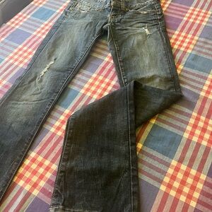 Guess Dark Blue Straight Leg Jeans